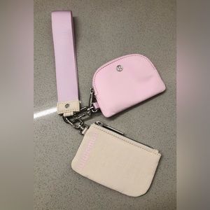 Lululemon - RARE Dual Pouch Wristlet - Pink